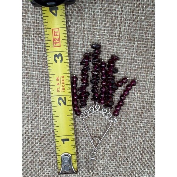 Genuine Amethyst & Sterling Silver Chandelier Earrings – Handcrafted Boho - Picture 6 of 8